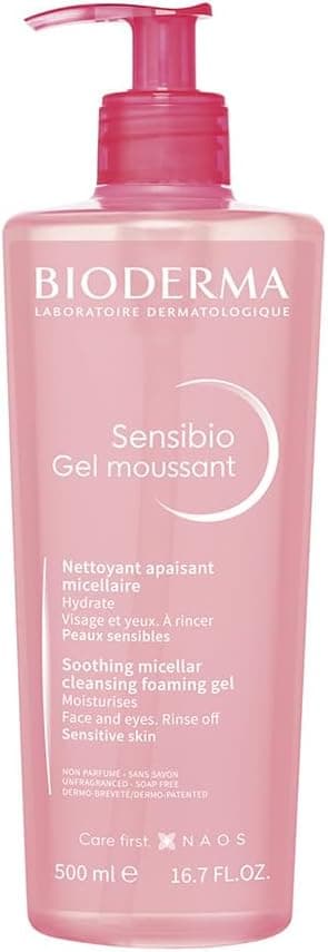 BIODERMA Gel de Limpeza Micelar Calmante e Hidratante Sensibio