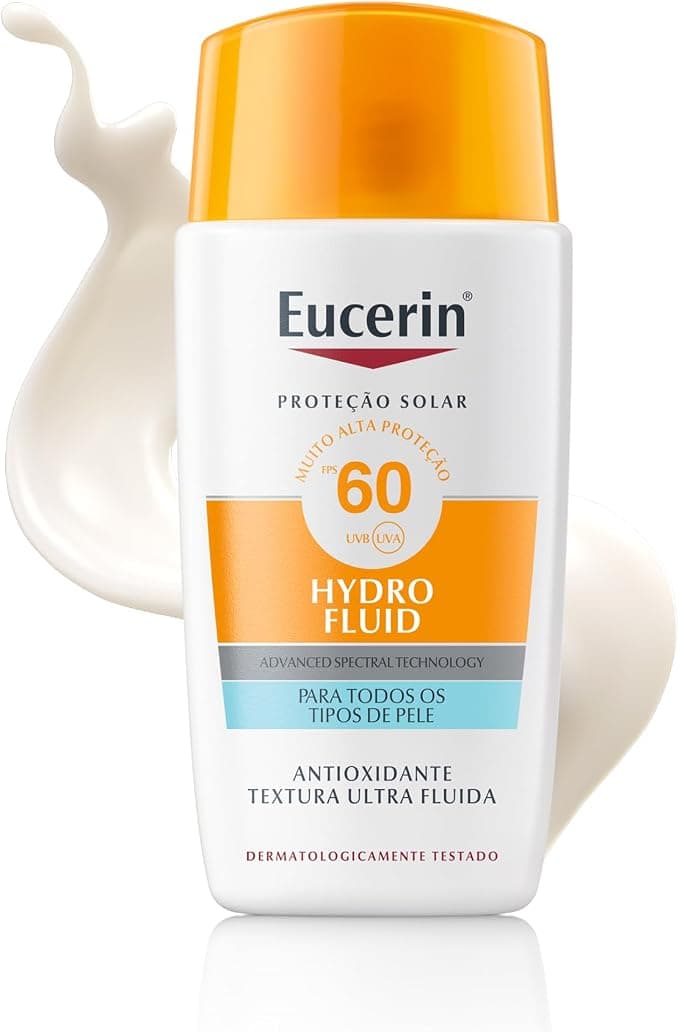 EUCERIN Protetor Solar Facial Ultra Fluido FPS 60 50ml, Hydro Fluid, Antioleosidade