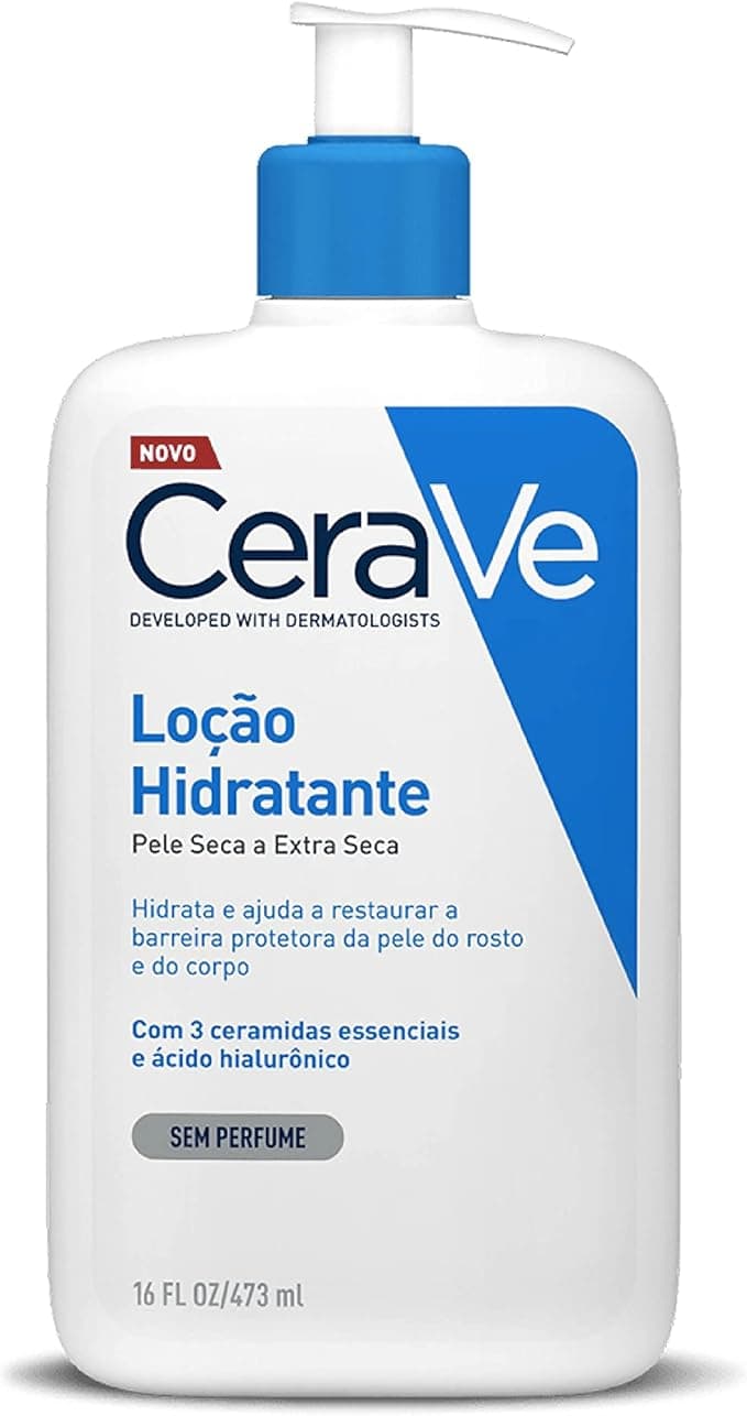CeraVe, Loção Hidratante Corporal, com textura Fluida e Ácido Hialurônico